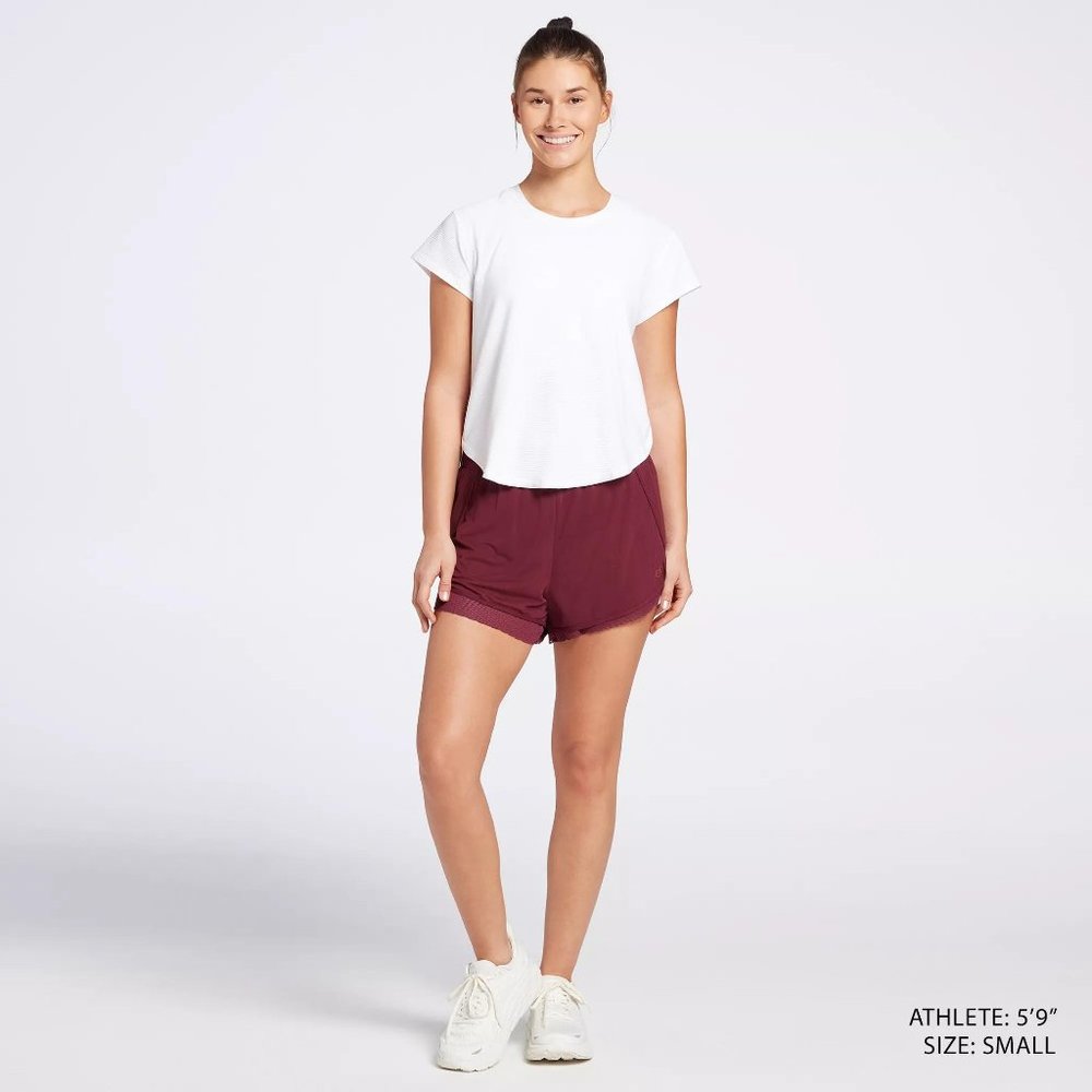 NWT CALIA Women's Mixed Mesh Shorts - Picture 4 of 5